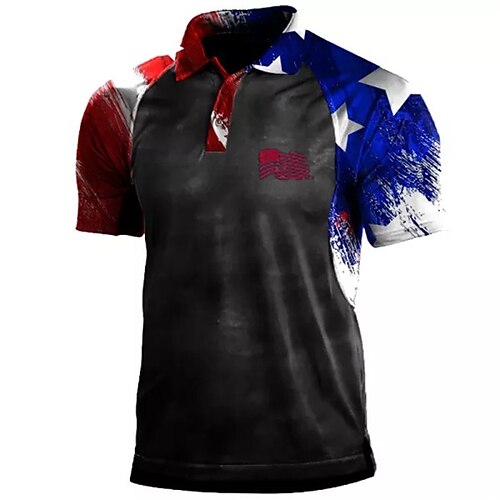 Men's Collar Polo Shirt Golf Shirt National Flag Turndown Black 3D Print Outdoor Street Short Sleeves Button-Down Print Clothing Apparel Fashion Designer Casual Breathable / Summer / Spring / Summer
Men's Collar Polo Shirt Golf Shirt National Flag Turndown Black 3D Print Outdoor Street Short Sleeves Button-Down Print Clothing Apparel Fashion Designer Casual Breathable / Summer / Spring / Summer
