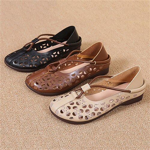 Women's Flats Outdoor Daily Comfort Shoes Flat Heel Round Toe Classic Minimalism PU Leather Loafer Solid Colored Dark Brown Black Beige
Women's Flats Outdoor Daily Comfort Shoes Flat Heel Round Toe Classic Minimalism PU Leather Loafer Solid Colored Dark Brown Black Beige