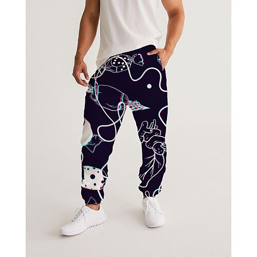 Men's Sweatpants Joggers Trousers Drawstring Side Pockets Elastic Waist Graphic Prints Comfort Breathable Sports Outdoor Casual Daily Streetwear Designer Black Micro-elastic / Elasticity
Men's Sweatpants Joggers Trousers Drawstring Side Pockets Elastic Waist Graphic Prints Comfort Breathable Sports Outdoor Casual Daily Streetwear Designer Black Micro-elastic / Elasticity