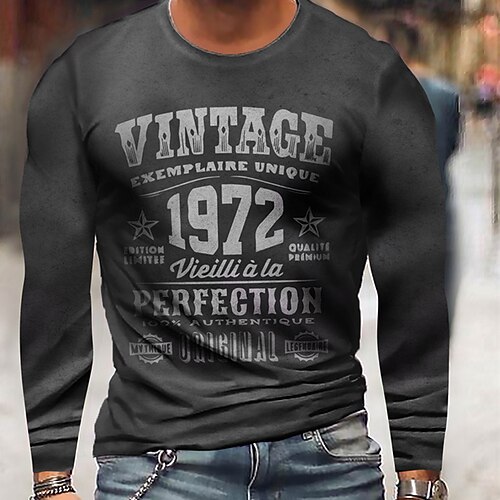 Men's Unisex T shirt Tee Letter Graphic Prints Crew Neck Gray 3D Print Outdoor Street Long Sleeve Print Clothing Apparel Basic Sports Designer Casual
Men's Unisex T shirt Tee Letter Graphic Prints Crew Neck Gray 3D Print Outdoor Street Long Sleeve Print Clothing Apparel Basic Sports Designer Casual