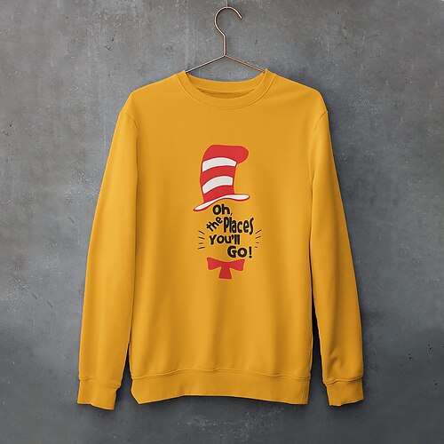 The Cat in the Hat Kids Boys Sweatshirt Cat Outdoor 3D Print Long Sleeve Crewneck Fashion 3-12 Years Winter Yellow
The Cat in the Hat Kids Boys Sweatshirt Cat Outdoor 3D Print Long Sleeve Crewneck Fashion 3-12 Years Winter Yellow