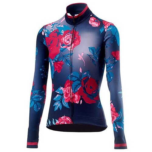 21Grams Women's Cycling Jersey Long Sleeve Bike Top with 3 Rear Pockets Mountain Bike MTB Road Bike Cycling Breathable Quick Dry Moisture Wicking Reflective Strips Dark Navy Floral Botanical
21Grams Women's Cycling Jersey Long Sleeve Bike Top with 3 Rear Pockets Mountain Bike MTB Road Bike Cycling Breathable Quick Dry Moisture Wicking Reflective Strips Dark Navy Floral Botanical