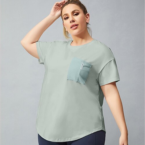 Women's Crew Neck Yoga Top Tee / T-shirt Solid Color Black Green Spandex Yoga Gym Workout Running Top Short Sleeve Sport Activewear Breathable Quick Dry Lightweight Stretchy Loose
Women's Crew Neck Yoga Top Tee / T-shirt Solid Color Black Green Spandex Yoga Gym Workout Running Top Short Sleeve Sport Activewear Breathable Quick Dry Lightweight Stretchy Loose