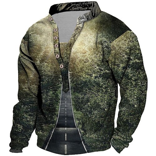 Men's Unisex Sweatshirt Pullover Button Up Hoodie Graphic Prints Landscape Print Casual Daily Sports 3D Print Streetwear Designer Casual Clothing Apparel Hoodies Sweatshirts Long Sleeve Green
Men's Unisex Sweatshirt Pullover Button Up Hoodie Graphic Prints Landscape Print Casual Daily Sports 3D Print Streetwear Designer Casual Clothing Apparel Hoodies Sweatshirts Long Sleeve Green