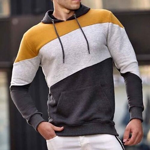 Men's Hoodie Pullover Hooded Color Block Front Pocket Daily Holiday Going out non-printing Streetwear Casual Hoodies Sweatshirts Long Sleeve Black And White / Winter / Fall / Winter
Men's Hoodie Pullover Hooded Color Block Front Pocket Daily Holiday Going out non-printing Streetwear Casual Hoodies Sweatshirts Long Sleeve Black And White / Winter / Fall / Winter