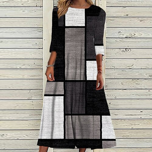 Women's Casual Dress Shift Dress Midi Dress Blue Gray 3/4 Length Sleeve Geometric Ruched Winter Fall 2022 S M L XL XXL 3XL
Women's Casual Dress Shift Dress Midi Dress Blue Gray 3/4 Length Sleeve Geometric Ruched Winter Fall 2022 S M L XL XXL 3XL