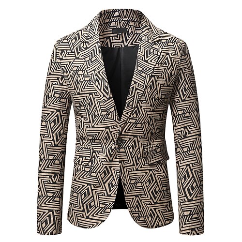 Men's Fashion Blazer Regular Standard Fit Geometry Single Breasted One-button khaki 2022
Men's Fashion Blazer Regular Standard Fit Geometry Single Breasted One-button khaki 2022