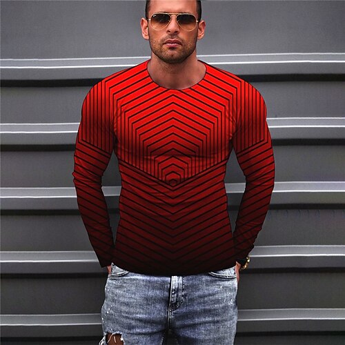 Men's Unisex T shirt Tee Graphic Prints Crew Neck Red 3D Print Outdoor Street Long Sleeve Print Clothing Apparel Basic Sports Designer Casual
Men's Unisex T shirt Tee Graphic Prints Crew Neck Red 3D Print Outdoor Street Long Sleeve Print Clothing Apparel Basic Sports Designer Casual