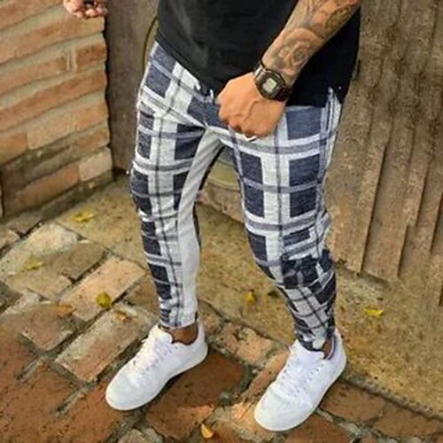 Men's Joggers Trousers Casual Pants Plaid Drawstring Trousers Drawstring Elastic Waist 3D Print Grid / Plaid Comfort Breathable Sports Outdoor Casual Daily Streetwear Stylish Pink Grey Micro-elastic
Men's Joggers Trousers Casual Pants Plaid Drawstring Trousers Drawstring Elastic Waist 3D Print Grid / Plaid Comfort Breathable Sports Outdoor Casual Daily Streetwear Stylish Pink Grey Micro-elastic