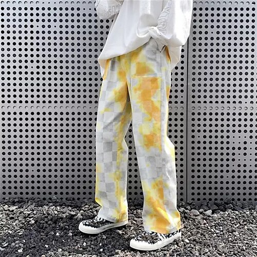 Men's Trousers Casual Pants Drawstring Elastic Waist Straight Leg Tie Dye Comfort Soft Daily Streetwear Loose Pink Yellow Micro-elastic / Elasticity
Men's Trousers Casual Pants Drawstring Elastic Waist Straight Leg Tie Dye Comfort Soft Daily Streetwear Loose Pink Yellow Micro-elastic / Elasticity