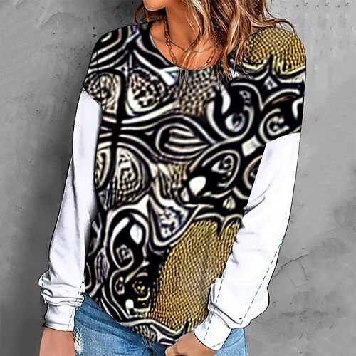 Women's Sweatshirt Pullover Retro Black Graphic Geometric Tie Dye Casual Round Neck Long Sleeve S M L XL 2XL 3XL / Winter
Women's Sweatshirt Pullover Retro Black Graphic Geometric Tie Dye Casual Round Neck Long Sleeve S M L XL 2XL 3XL / Winter