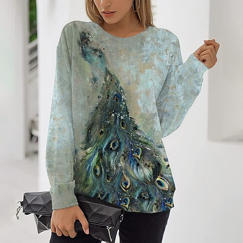 Women's Sweatshirt Pullover Active Streetwear Print Green Animal Daily Round Neck Long Sleeve S M L XL XXL 3XL
Women's Sweatshirt Pullover Active Streetwear Print Green Animal Daily Round Neck Long Sleeve S M L XL XXL 3XL