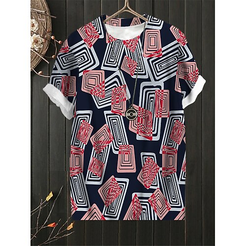 Women's Plus Size Tops T shirt Tee Geometry Print Short Sleeve Crewneck Streetwear Daily Sports Cotton Spandex Jersey Spring Summer Red White
Women's Plus Size Tops T shirt Tee Geometry Print Short Sleeve Crewneck Streetwear Daily Sports Cotton Spandex Jersey Spring Summer Red White
