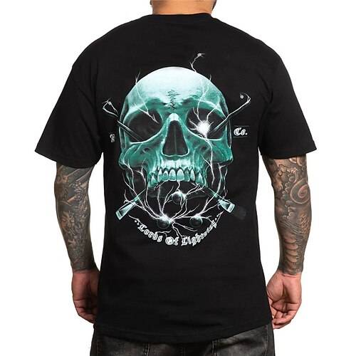 Men's Unisex T shirt Tee Skull Graphic Prints Crew Neck Black Short Sleeve 3D Print Outdoor Street Print Tops Sports Designer Casual Big and Tall / Summer / Summer
Men's Unisex T shirt Tee Skull Graphic Prints Crew Neck Black Short Sleeve 3D Print Outdoor Street Print Tops Sports Designer Casual Big and Tall / Summer / Summer