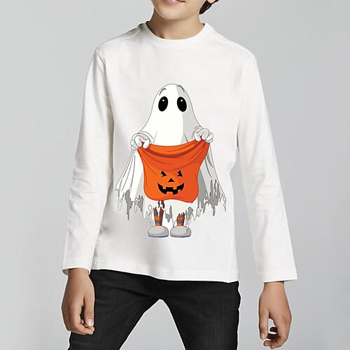 Kids Boys Halloween T shirt Ghost Outdoor 3D Print Long Sleeve Active 3-12 Years Winter White
Kids Boys Halloween T shirt Ghost Outdoor 3D Print Long Sleeve Active 3-12 Years Winter White