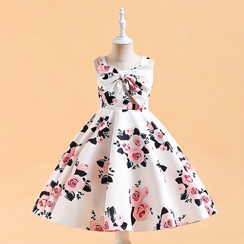 Kids Girls' Dress Graphic Knee-length Dress Party Bow Sleeveless Cute Dress 3-10 Years White
Kids Girls' Dress Graphic Knee-length Dress Party Bow Sleeveless Cute Dress 3-10 Years White