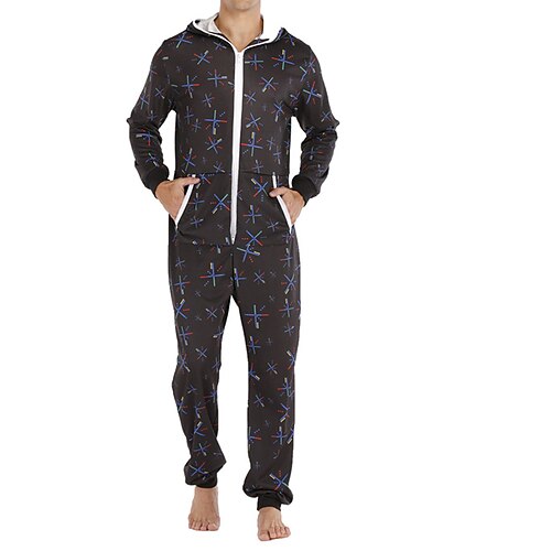 Men's Loungewear Sleepwear Onesie Pajamas 1 PCS Graphic Prints Fashion Comfort Soft Home Christmas Bed Polyester Warm V Wire Basic Fall Spring Black Blue
Men's Loungewear Sleepwear Onesie Pajamas 1 PCS Graphic Prints Fashion Comfort Soft Home Christmas Bed Polyester Warm V Wire Basic Fall Spring Black Blue