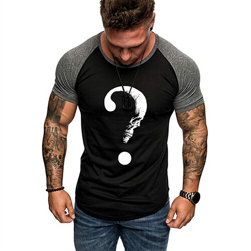 Men's T shirt Tee Graphic Symbol Crew Neck Black Street Sports Short Sleeve Patchwork Print Clothing Apparel Fashion Designer Casual Comfortable / Summer / Summer
Men's T shirt Tee Graphic Symbol Crew Neck Black Street Sports Short Sleeve Patchwork Print Clothing Apparel Fashion Designer Casual Comfortable / Summer / Summer