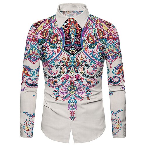 Men's Shirt Floral Turndown White Long Sleeve 3D Print Outdoor Street Button-Down Print Tops Fashion Designer Casual Breathable
Men's Shirt Floral Turndown White Long Sleeve 3D Print Outdoor Street Button-Down Print Tops Fashion Designer Casual Breathable