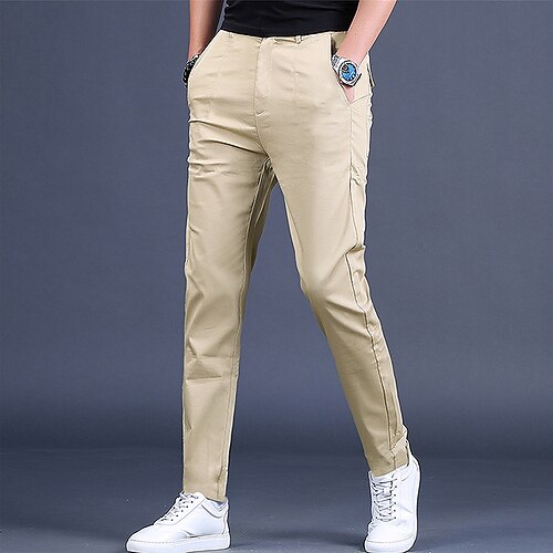 Men's Chinos Trousers Casual Pants Pocket Solid Color Comfort Daily Work Sports Stylish Khaki
Men's Chinos Trousers Casual Pants Pocket Solid Color Comfort Daily Work Sports Stylish Khaki