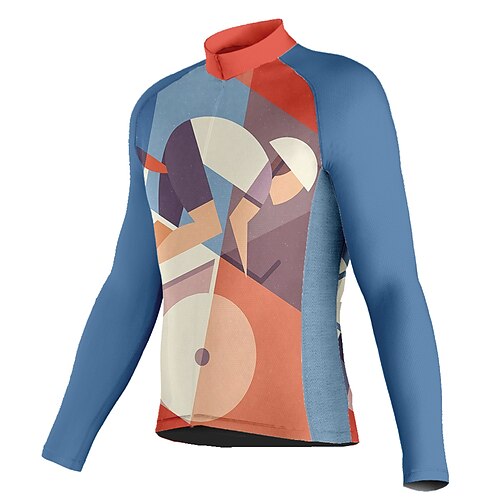 21Grams Men's Cycling Jersey Long Sleeve Bike Top with 3 Rear Pockets Mountain Bike MTB Road Bike Cycling Breathable Quick Dry Moisture Wicking Reflective Strips Blue Graphic Polyester Spandex Sports
21Grams Men's Cycling Jersey Long Sleeve Bike Top with 3 Rear Pockets Mountain Bike MTB Road Bike Cycling Breathable Quick Dry Moisture Wicking Reflective Strips Blue Graphic Polyester Spandex Sports
