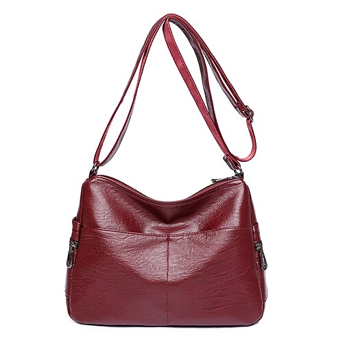 Women's Leather Bag Crossbody Bag PU Leather Zipper Solid Color Shopping Daily Wine Black Blue Dark Blue
Women's Leather Bag Crossbody Bag PU Leather Zipper Solid Color Shopping Daily Wine Black Blue Dark Blue