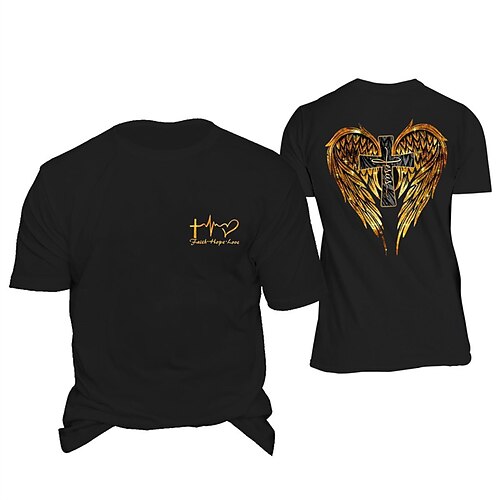 Men's Unisex T shirt Tee Graphic Prints Cross Crew Neck Black Short Sleeve Hot Stamping Outdoor Street Print Tops Sports Designer Casual Big and Tall / Summer / Summer
Men's Unisex T shirt Tee Graphic Prints Cross Crew Neck Black Short Sleeve Hot Stamping Outdoor Street Print Tops Sports Designer Casual Big and Tall / Summer / Summer