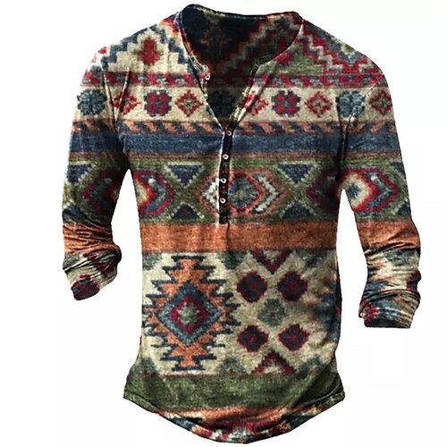 Men's T shirt Tee Henley Shirt Tee Graphic Henley Green 3D Print Plus Size Outdoor Daily Long Sleeve Button-Down Print Clothing Apparel Basic Designer Classic Comfortable / Sports
Men's T shirt Tee Henley Shirt Tee Graphic Henley Green 3D Print Plus Size Outdoor Daily Long Sleeve Button-Down Print Clothing Apparel Basic Designer Classic Comfortable / Sports