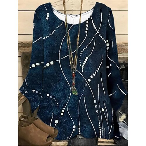 Women's Plus Size Tops Blouse Shirt Color Gradient Print Long Sleeve Crewneck Streetwear Daily Vacation Polyester Fall Winter Navy Blue
Women's Plus Size Tops Blouse Shirt Color Gradient Print Long Sleeve Crewneck Streetwear Daily Vacation Polyester Fall Winter Navy Blue
