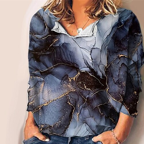 Women's Plus Size Tops Blouse Shirt Color Gradient Print Long Sleeve V Neck Casual Daily Vacation Polyester Fall Winter Brown Navy Blue
Women's Plus Size Tops Blouse Shirt Color Gradient Print Long Sleeve V Neck Casual Daily Vacation Polyester Fall Winter Brown Navy Blue