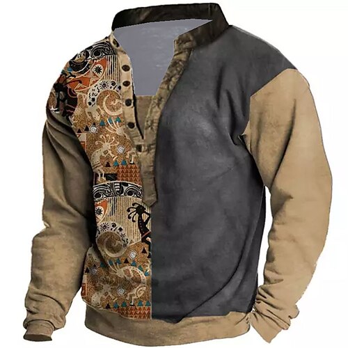 Men's Unisex Sweatshirt Pullover Button Up Hoodie Color Block Graphic Prints Print Casual Daily Sports 3D Print Streetwear Designer Casual Clothing Apparel Hoodies Sweatshirts Long Sleeve Brown
Men's Unisex Sweatshirt Pullover Button Up Hoodie Color Block Graphic Prints Print Casual Daily Sports 3D Print Streetwear Designer Casual Clothing Apparel Hoodies Sweatshirts Long Sleeve Brown