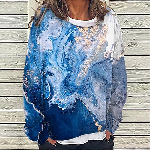 Women's Sweatshirt Pullover Graphic Abstract Print Daily Sports 3D Print Active Streetwear Hoodies Sweatshirts Loose Fit Blue
Women's Sweatshirt Pullover Graphic Abstract Print Daily Sports 3D Print Active Streetwear Hoodies Sweatshirts Loose Fit Blue