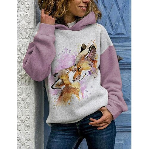 Women's Pullover Hoodie Sweatshirt Pullover Dog Print Daily Sports 3D Print Active Streetwear Clothing Apparel Hoodies Sweatshirts Pink Yellow
Women's Pullover Hoodie Sweatshirt Pullover Dog Print Daily Sports 3D Print Active Streetwear Clothing Apparel Hoodies Sweatshirts Pink Yellow