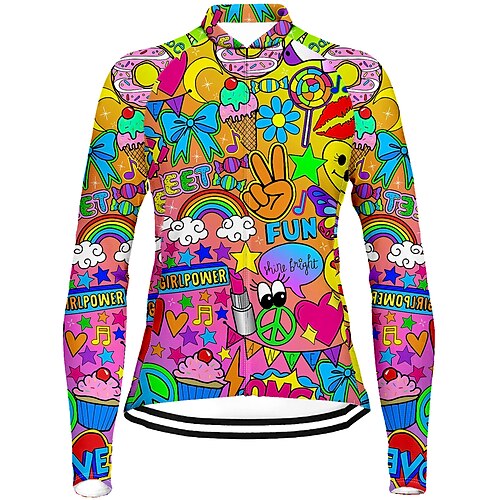 21Grams Women's Cycling Jersey Long Sleeve Bike Top with 3 Rear Pockets Mountain Bike MTB Road Bike Cycling Breathable Quick Dry Moisture Wicking Reflective Strips Yellow Graphic Polyester Spandex
21Grams Women's Cycling Jersey Long Sleeve Bike Top with 3 Rear Pockets Mountain Bike MTB Road Bike Cycling Breathable Quick Dry Moisture Wicking Reflective Strips Yellow Graphic Polyester Spandex