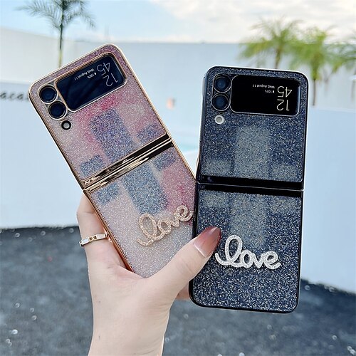 Phone Case For Samsung Galaxy Flip Z Flip 4 Z Flip 3 Bumper Frame Flip Full Body Protective Glitter Shine PC
Phone Case For Samsung Galaxy Flip Z Flip 4 Z Flip 3 Bumper Frame Flip Full Body Protective Glitter Shine PC