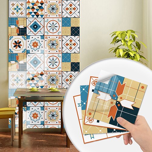 20/50/100 Pieces Waterproof Creative Kitchen Bathroom Living Room Self Adhesive Wall Stickers Waterproof Geometric Color Matching Tile Stickers
20/50/100 Pieces Waterproof Creative Kitchen Bathroom Living Room Self Adhesive Wall Stickers Waterproof Geometric Color Matching Tile Stickers