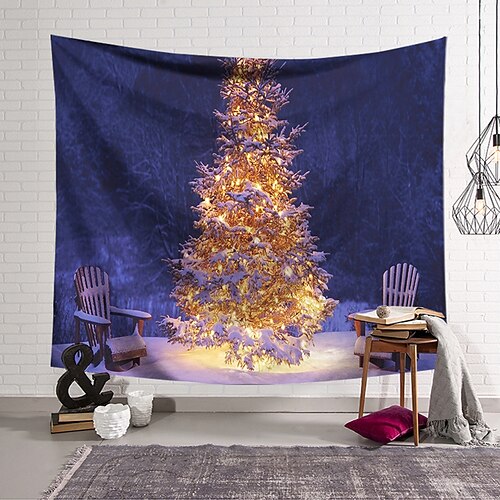 Christmas Party Wall Tapestry Holiday Christmas Tree Gift Art Decor Blanket Curtain Hanging Home Bedroom Living Room Decoration Polyester
Christmas Party Wall Tapestry Holiday Christmas Tree Gift Art Decor Blanket Curtain Hanging Home Bedroom Living Room Decoration Polyester