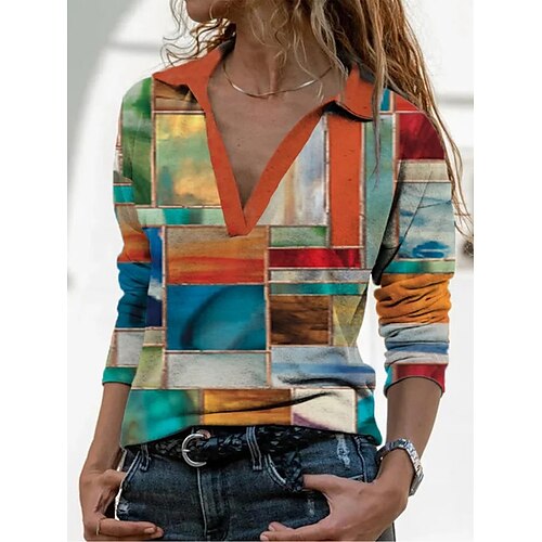 Women's Blouse Shirt White Gray Orange Graphic Print Long Sleeve Daily Weekend Streetwear Casual Shirt Collar Regular Cotton S / 3D Print
Women's Blouse Shirt White Gray Orange Graphic Print Long Sleeve Daily Weekend Streetwear Casual Shirt Collar Regular Cotton S / 3D Print