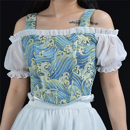 Corset Women's Corset Tops Party & Evening Valentine's Day Club Blue Red Breathable Comfortable Overbust Corset Lace Up Tummy Control Adjustable Geometric Fall Winter
Corset Women's Corset Tops Party & Evening Valentine's Day Club Blue Red Breathable Comfortable Overbust Corset Lace Up Tummy Control Adjustable Geometric Fall Winter