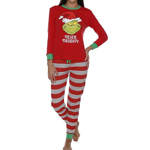 Women's ChristmasPjs Pajamas Sets 2 Pieces Letter Santa Claus Comfort Home Cotton Winter Fall Red
Women's ChristmasPjs Pajamas Sets 2 Pieces Letter Santa Claus Comfort Home Cotton Winter Fall Red