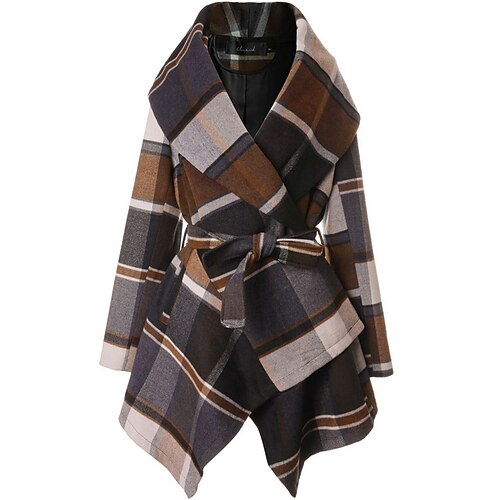 Women's Winter Coat Comfortable Street Casual Daily Casual Daily With Belt Print Open Front Turndown Casual Street Style Plaid Regular Fit Outerwear Long Sleeve Winter Fall Brown S M L XL XXL 3XL
Women's Winter Coat Comfortable Street Casual Daily Casual Daily With Belt Print Open Front Turndown Casual Street Style Plaid Regular Fit Outerwear Long Sleeve Winter Fall Brown S M L XL XXL 3XL