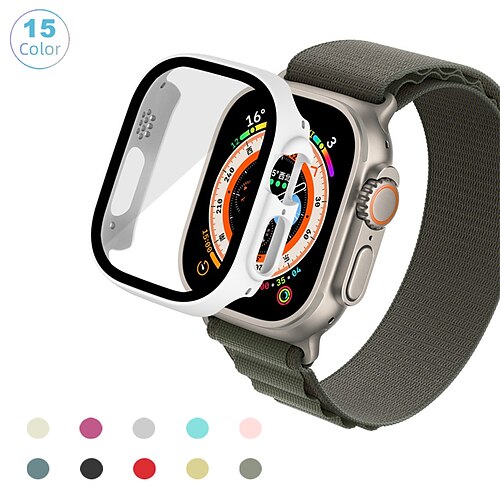 1 Pack Watch Case with Screen Protector Compatible with Apple iWatch Series 8 Scratch Resistant Dust Proof Rugged Tempered Glass / PC Watch Cover
1 Pack Watch Case with Screen Protector Compatible with Apple iWatch Series 8 Scratch Resistant Dust Proof Rugged Tempered Glass / PC Watch Cover