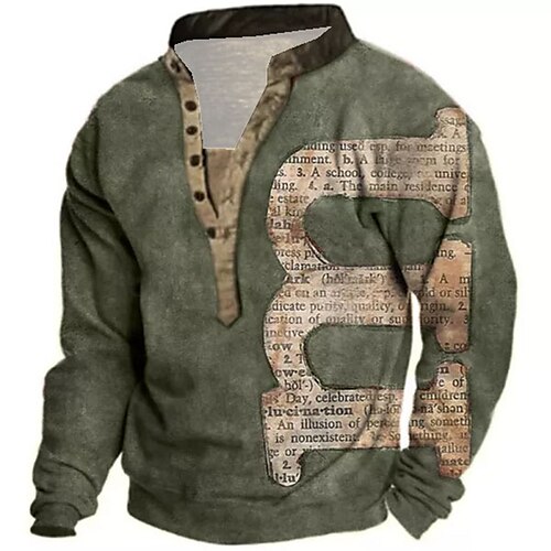 Men's Unisex Sweatshirt Pullover Button Up Hoodie Green Standing Collar Letter Graphic Prints Print Casual Daily Sports 3D Print Streetwear Designer Casual Spring & Fall Clothing Apparel Hoodies
Men's Unisex Sweatshirt Pullover Button Up Hoodie Green Standing Collar Letter Graphic Prints Print Casual Daily Sports 3D Print Streetwear Designer Casual Spring & Fall Clothing Apparel Hoodies