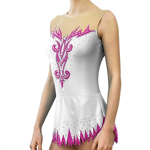 Rhythmic Gymnastics Leotards Gymnastics Leotards Women's Girls' Bodysuit Stretchy Breathable Sparkly Sleeveless Training Performance Competition Training Athletic Artistic Gymnastics Gymnastics Silver
Rhythmic Gymnastics Leotards Gymnastics Leotards Women's Girls' Bodysuit Stretchy Breathable Sparkly Sleeveless Training Performance Competition Training Athletic Artistic Gymnastics Gymnastics Silver