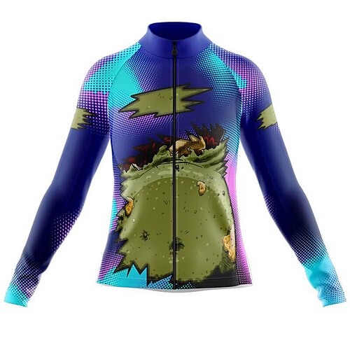 21Grams Women's Cycling Jersey Long Sleeve Bike Top with 3 Rear Pockets Mountain Bike MTB Road Bike Cycling Breathable Quick Dry Moisture Wicking Reflective Strips Blue Graphic Polyester Spandex
21Grams Women's Cycling Jersey Long Sleeve Bike Top with 3 Rear Pockets Mountain Bike MTB Road Bike Cycling Breathable Quick Dry Moisture Wicking Reflective Strips Blue Graphic Polyester Spandex