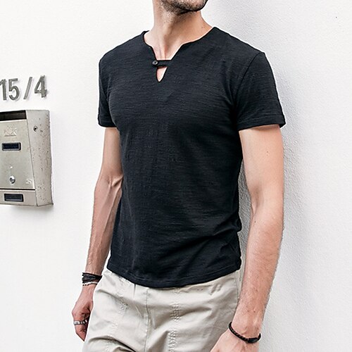 Men's T shirt Tee Plain V Neck Holiday Vacation Short Sleeve Clothing Apparel Lightweight Casual Comfortable
Men's T shirt Tee Plain V Neck Holiday Vacation Short Sleeve Clothing Apparel Lightweight Casual Comfortable