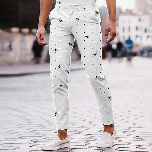 Men's Chinos Slacks Trousers Jogger Pants Chino Pants Polka Dot Bee Comfort Soft Office Business Streetwear Casual Blue Grey Inelastic
Men's Chinos Slacks Trousers Jogger Pants Chino Pants Polka Dot Bee Comfort Soft Office Business Streetwear Casual Blue Grey Inelastic