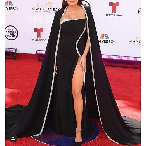 Mermaid / Trumpet Evening Gown Celebrity Style Dress Formal Floor Length Sleeveless Strapless Stretch Fabric with Slit Pure Color 2022
Mermaid / Trumpet Evening Gown Celebrity Style Dress Formal Floor Length Sleeveless Strapless Stretch Fabric with Slit Pure Color 2022