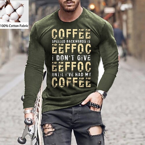 Men's Unisex T shirt Tee Letter Crew Neck Green Black Gray Navy Blue Long Sleeve Hot Stamping Outdoor Street Print Tops Cotton Basic Sports Designer Simple
Men's Unisex T shirt Tee Letter Crew Neck Green Black Gray Navy Blue Long Sleeve Hot Stamping Outdoor Street Print Tops Cotton Basic Sports Designer Simple