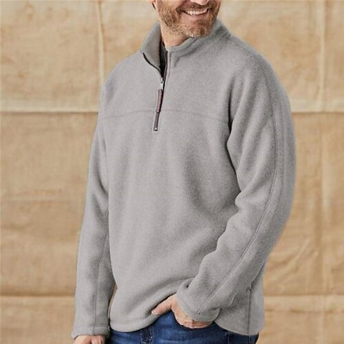 Men's Pullover Quarter Zipper Hoodie White Standing Collar Solid Color Zipper Going out Streetwear Streetwear Casual Retro Winter Fall Clothing Apparel Hoodies Sweatshirts Long Sleeve
Men's Pullover Quarter Zipper Hoodie White Standing Collar Solid Color Zipper Going out Streetwear Streetwear Casual Retro Winter Fall Clothing Apparel Hoodies Sweatshirts Long Sleeve